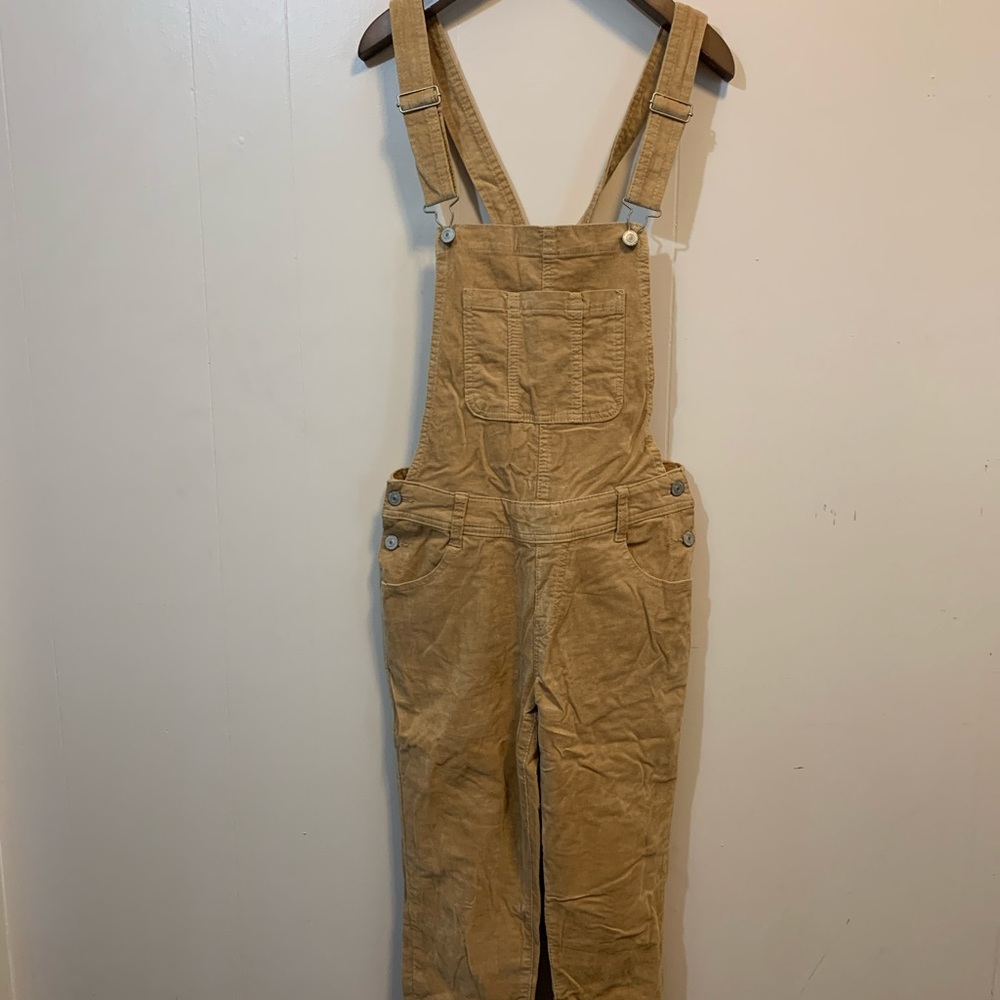 Corduroy Tan Overalls